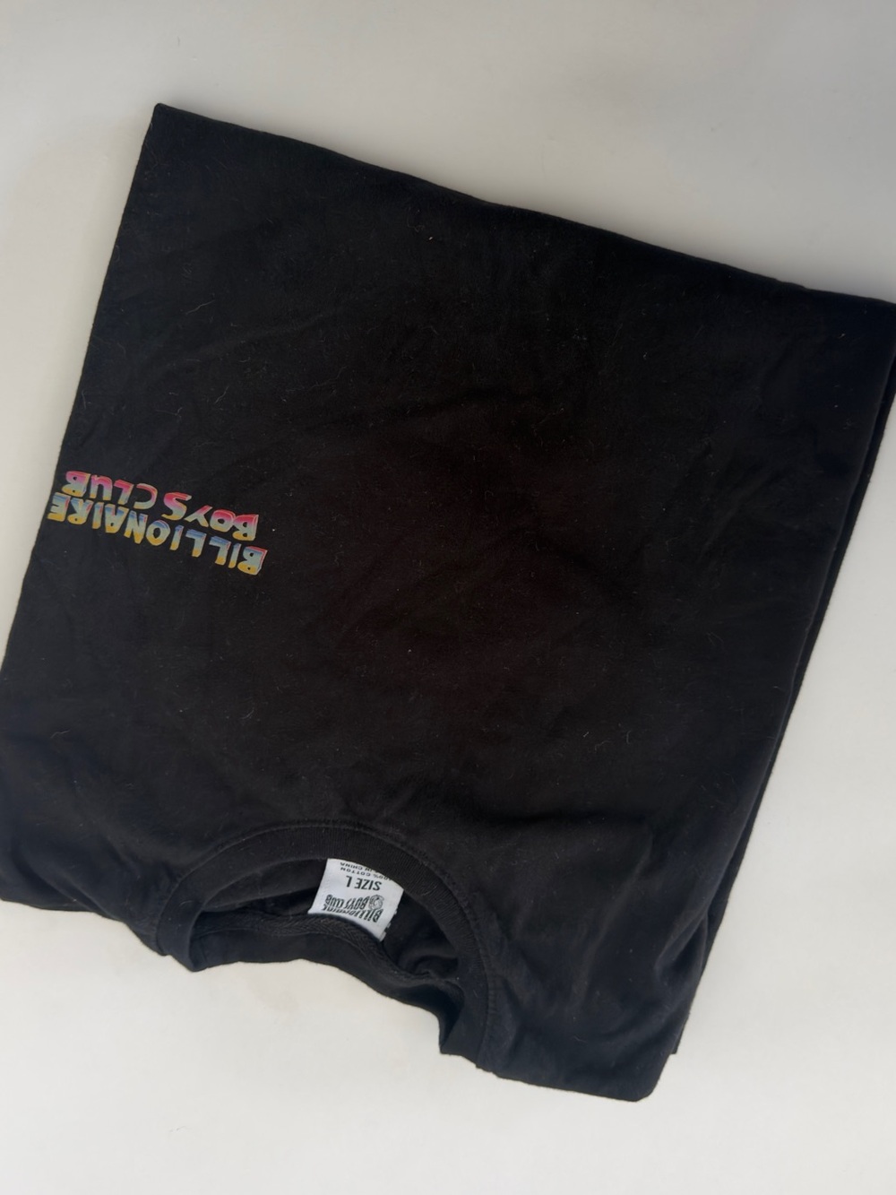Billionaire Boys Club Black Short Sleeve Tee with Multicolor Logo